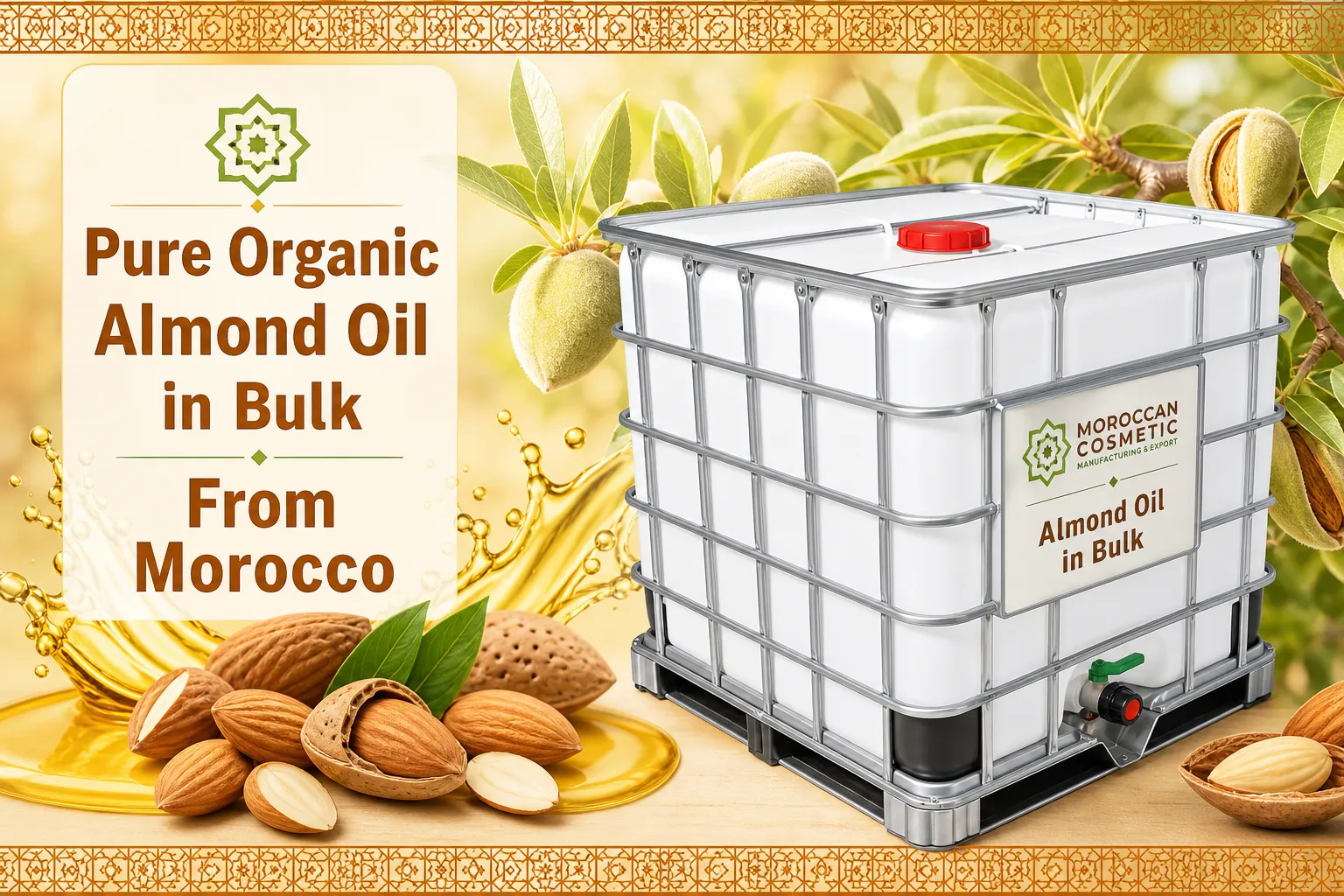 Sweet Almond Oil in Bulk from Morocco